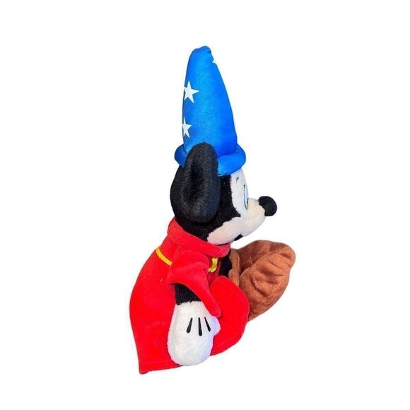 Disney World Classic Fantasia Sorcerer Mickey 12” Stuffed Plush Animal Wizard - Picture 3 of 8